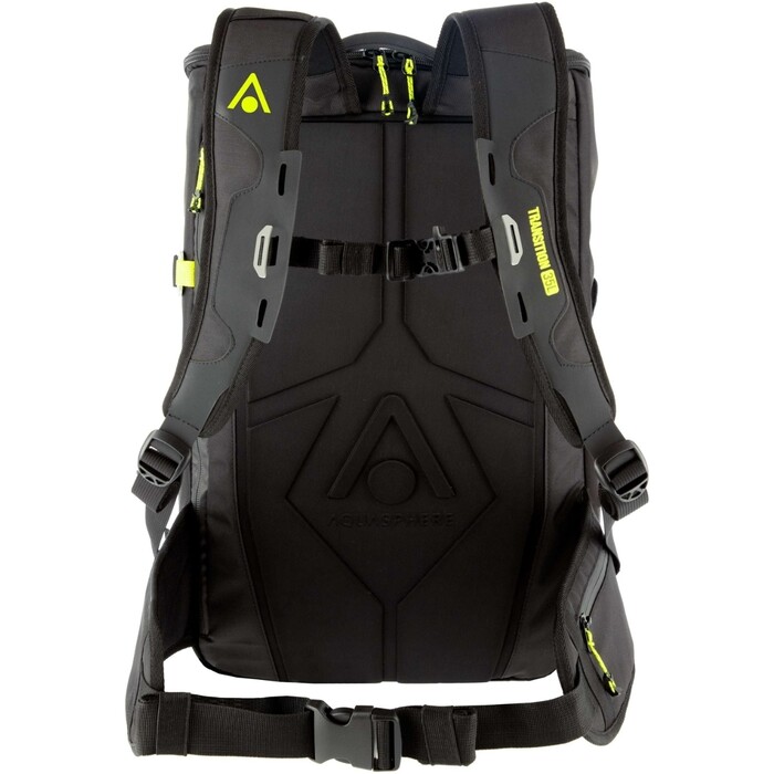 2024 Aquasphere Mochila Transistion 35L BA2000171 - Black / Amarillo Brillante